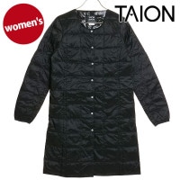 タイオン TAION クルーネックロングダウンジャケット [TAION-W104-LONG FW24] W CREW NECK LONG DOWN JKT レディース アウター インナーダウン ロング