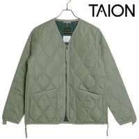 タイオン TAION ミリタリー ダブルジップVネックダウンジャケット [TAION-101ZML-1 FW24] U MILITARY W-ZIP V NECK DOWN JKT メンズ・レディース