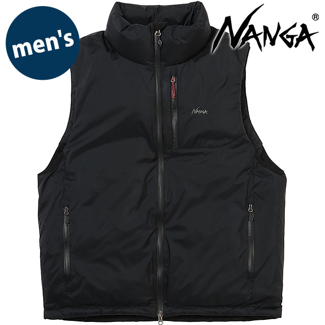 ナンガ NANGA オーロラテックススタンドカラーダウンベスト [ND2441-1N010-A] M AURORA TEX STAND COLLAR DOWN VEST メンズ アウター 防水透湿 アウトドア BLK 正規取扱店