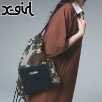 エックスガール X-girl ナップサック [105252053009 SU25] KNAPSACK メンズ・レディース 鞄 リュック xgirl CAMO カモ 正規取扱店|X-girl（エックスガ