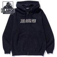 エクストララージ XLARGE フーデッドスウェットシャツ [101254012012 FW25] STANDARD LOGO ZIP UP HOODED SWEATSHIRT メンズ トップス パー