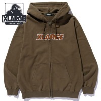 エクストララージ XLARGE フーデッドスウェットシャツ [101254012012 FW25] STANDARD LOGO ZIP UP HOODED SWEATSHIRT メンズ トップス パー