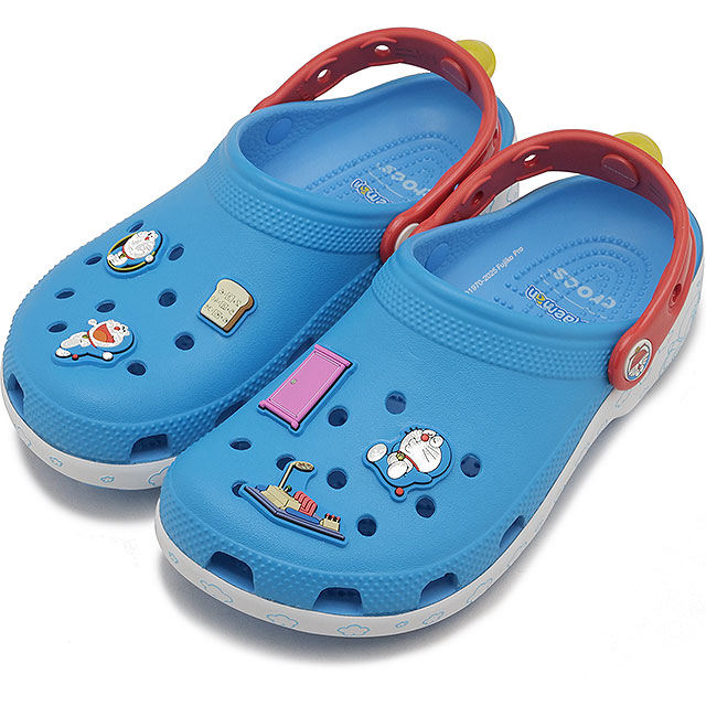 クロックス crocs サンダル キッズ ドラえもん クラシック クロッグ [211692-90H FW25Q4] Kids’ Doraemon Classic Clog 男の子・女の子 子供用 靴 コラボ Multi 正規取扱店