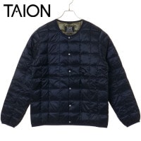 タイオン TAION オーバーサイズ クルーネックボタンダウンジャケット [TAION-104OS FW25] U OVER SIZE CREW NECK BUTTON DOWN JKT メンズ・レデ
