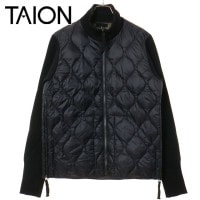 タイオン TAION ミリタリー ハイネックニット＋ダウン [TAION-102ALSSNZML-1 FW25] U MILITARY HI NECK KNIT＋DOWN メンズ・レディース アウター