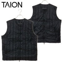 タイオン TAION リバーシブルチャイナボタンインナーダウンベスト [TAION-V01JS FW25] U REVERSIBLE CHINA BUTTON INNER DOWN VEST メンズ・