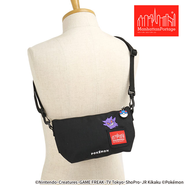 マンハッタンポーテージ Manhattan Portage ズコッティクラッチ ポケモン [MP6020PKMN25 SS26] ZUCCOTTI CLUTCH メンズ・レディース ポケットモンスター ミニショルダー ブラック 正規取扱店
