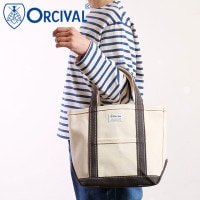 Х ORCIVAL ȡȥХå ⡼ [OR-H0285-KWC] TOTE BAG SMALL 󥺡ǥ ˥å   Хȡ   ۥ磻ȷ ECRU/CHARCOAL 谷Ź