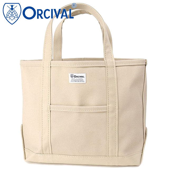 オーシバル ORCIVAL トートバッグ ミディアム [OR-H0284-KWC] TOTE BAG MEDIUM メンズ・レディース ユニセックス 鞄 日本製 キャンバストート 中サイズ 帆布 ベージュ LT.SAND-BEIGE 正規取扱店
