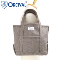Х ORCIVAL إӡȥ ȡȥХå ⡼ [OR-H0241-HML FW25] HEAVY MELTON TOTE BAG SMALL 󥺡ǥ ˥å   ȥȡ   ١ TOP-BEIGE 谷Ź