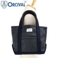 Х ORCIVAL إӡȥ ȡȥХå ⡼ [OR-H0241-HML FW25] HEAVY MELTON TOTE BAG SMALL 󥺡ǥ ˥å   ȥȡ   졼 TOP-CHARCOAL/NAVY 谷Ź