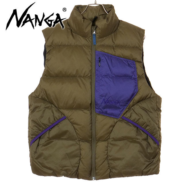 ナンガ NANGA マゼノリッジベスト [N2530-0A074C FW25] MAZENO RIDGE VEST メンズ アウター ダウンベスト KHA 正規取扱店