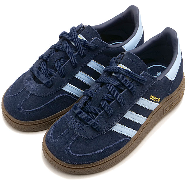 13～16.5cm アディダス オリジナルス adidas Originals キッズスニーカー ハンドボール スペツィアル CF EL I [NKU89/JI2899 FW25] HANDBALL SPEZIAL CF EL I 男の子・女の子 子供靴 ベビーシューズ 伸縮シューレース カレッジネイビー/クリアスカイ/ガム 正規取扱店