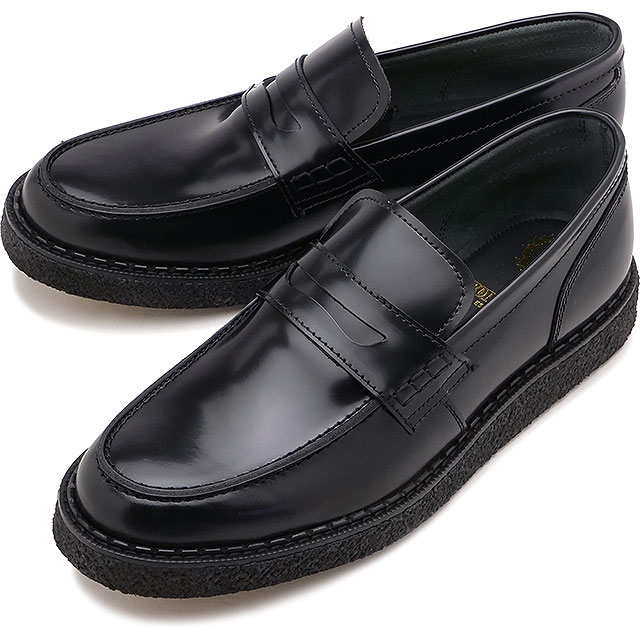 フレッドペリー FRED PERRY ジョージコックス ペニーローファー レザー [SB1345-102 FW25Q4] GC×FP PENNY LOAFER LEA メンズ・レディース 靴 コインローファー GEORGE COX コラボ BLACK 正規取扱店