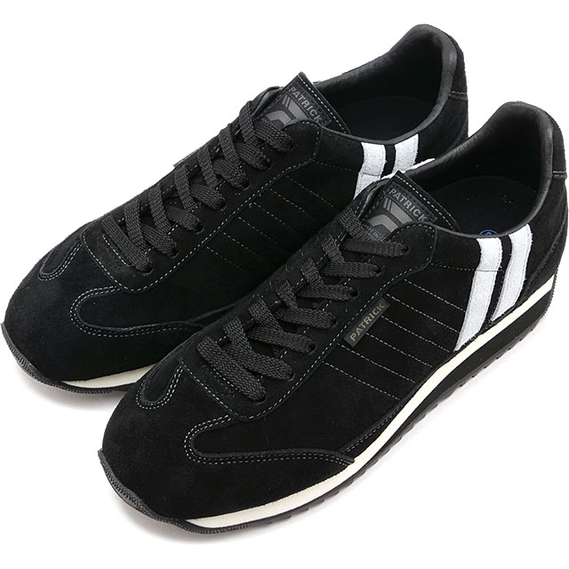 【返品送料無料】パトリック PATRICK スニーカー マラソン・ゴートスエード [507771 FW25Q4] MARATHON-GS レディース 靴 日本製 ゴートレザー BLK ブラック系 正規取扱店