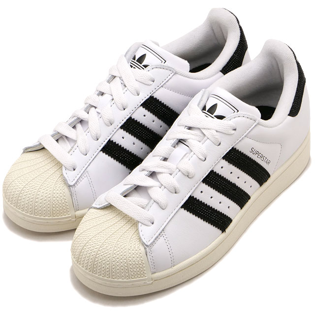 アディダス オリジナルス adidas Originals スニーカー レディース スーパースター 2 ウィメンズ [HQ2285 SS26] SUPERSTAR II W プレミアムレザー ローカット 白黒 フットウェアホワイト/コアブラック/オフホワイト 正規取扱店