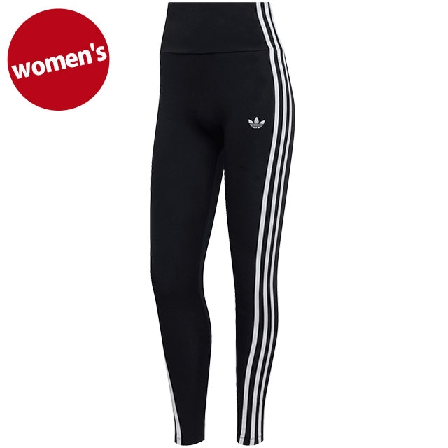アディダス オリジナルス adidas Originals レディース スリーストライプス レギンス [TJ595/KD5572 SS26] 3 STRIPES LEGGINGS ボトムス レイヤード タイツ ジム フィットネス 黒 ブラック/ホワイト 【メール便配送】 正規取扱店