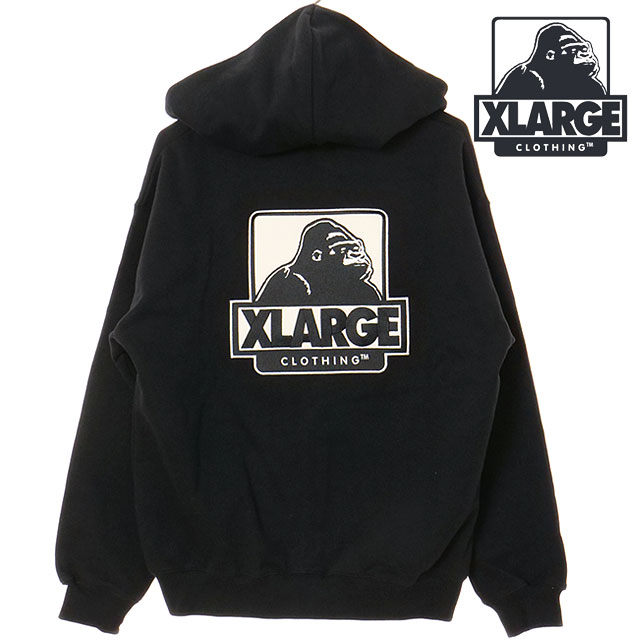 エクストララージ XLARGE メンズ OGボックス ジップアップフーデッド