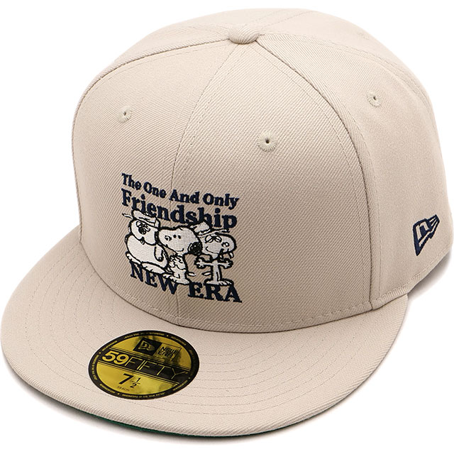 ニューエラ キャップ NEW ERA CAP 59FIFTY ピーナッツ [14682621 FW25] 5950 PEANUTS FRIENDSHIP メンズ・レディース スヌーピー コラボ 帽子 ストーン 正規取扱店