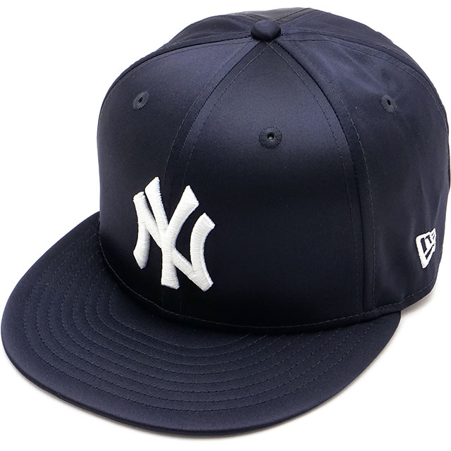 ニューエラ キャップ NEW ERA CAP 59FIFTY サテン ニューヨーク・ヤンキース [14668123 FW25] 5950 SATIN NEYYAN メンズ・レディース 帽子 ネイビー 正規取扱店