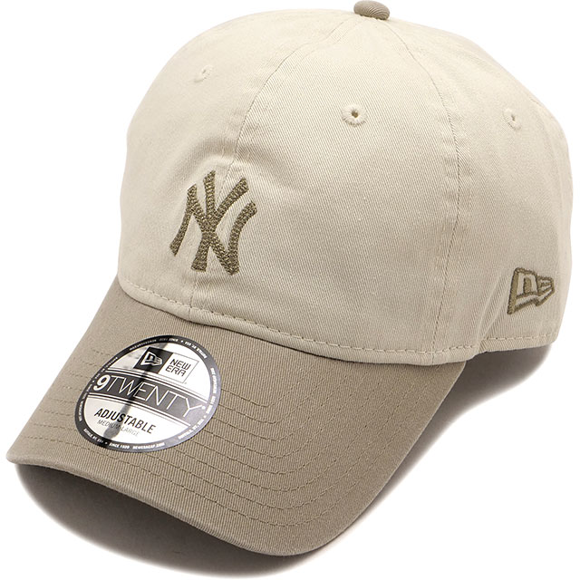 ニューエラ キャップ NEW ERA CAP 9TWENTY チェーンステッチ ニューヨーク・ヤンキース [14668017 FW25] 920CS MLB CHAIN NEYYAN メンズ・レディース 帽子 アイボリー/ペブル 正規取扱店