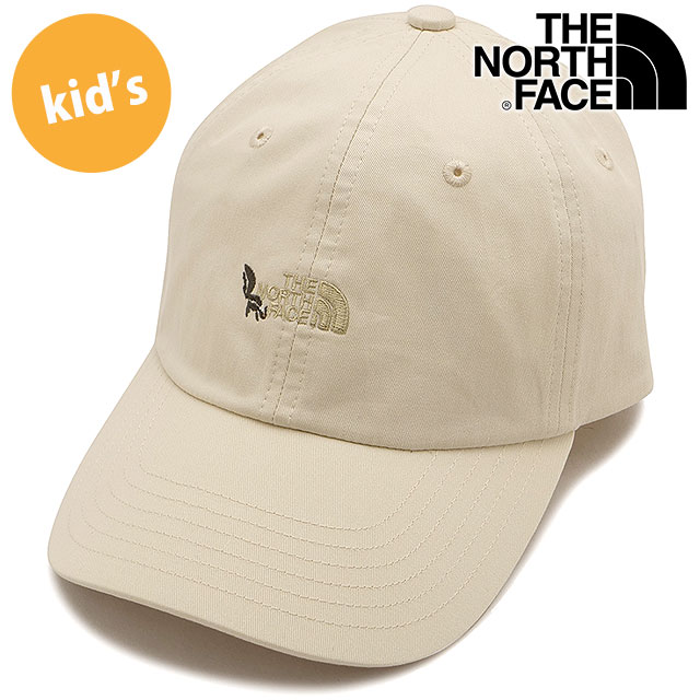 ザ・ノース・フェイス THE NORTH FACE キッズスモールロゴキャップ [NNJ02407-GV SS26] Kids' Small Logo Cap 男の子・女の子 子供用 帽子 日よけ ベージュ グラベル３ 正規取扱店