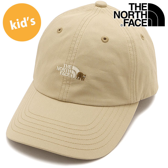 ザ・ノース・フェイス THE NORTH FACE キッズスモールロゴキャップ [NNJ02407-KP SS26] Kids' Small Logo Cap 男の子・女の子 子供用 帽子 日よけ ベージュ ケルプタン2 正規取扱店