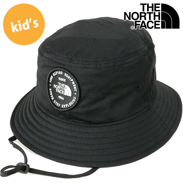 ザ・ノース・フェイス THE NORTH FACE キッズメッセージハット [NNJ02503-K SS25] Kids’ Message Hat 男の子・女の子 TNF アウトドア 子供用 帽子 ブラック 【メール便配送】 正規取扱店