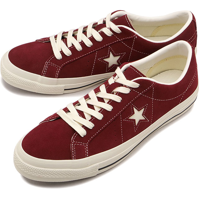コンバース CONVERSE メンズ スニーカー ワンスター スエード [33702560 SS26] ONE STAR SUEDEローカット バーガンディー ワインレッド