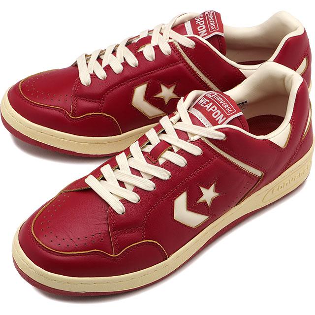 コンバース CONVERSE メンズ スニーカー ウェポン CC AG OX [33702690 SS26] WEAPON CC AG OXローカット レトロバッシュ レッド/オフホワイト