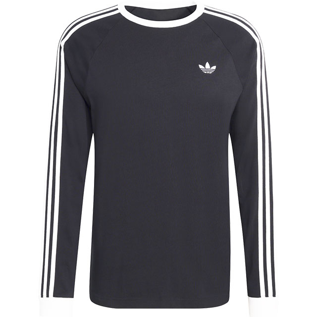 アディダス オリジナルス adidas Originals メンズ スリーストライプス ロングスリーブティー [MCE70/KE3546 SS26] 3-STRIPES LONGSLEEVE TEE 長袖 Tシャツ ロンティー 黒 ブラック
