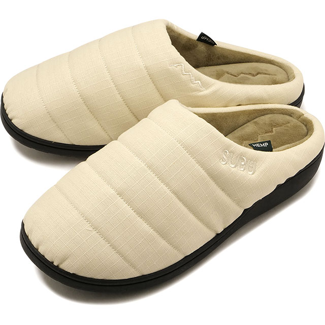 コラボ マナスタッシュ MANASTASH クロッグサンダル スブ ヘンプ リップストップ [792-5993005-414 SS26] SUBU x MANASTASH HEMP RIP メンズ・レディース冬用 キャンプ ベージュ NATURAL