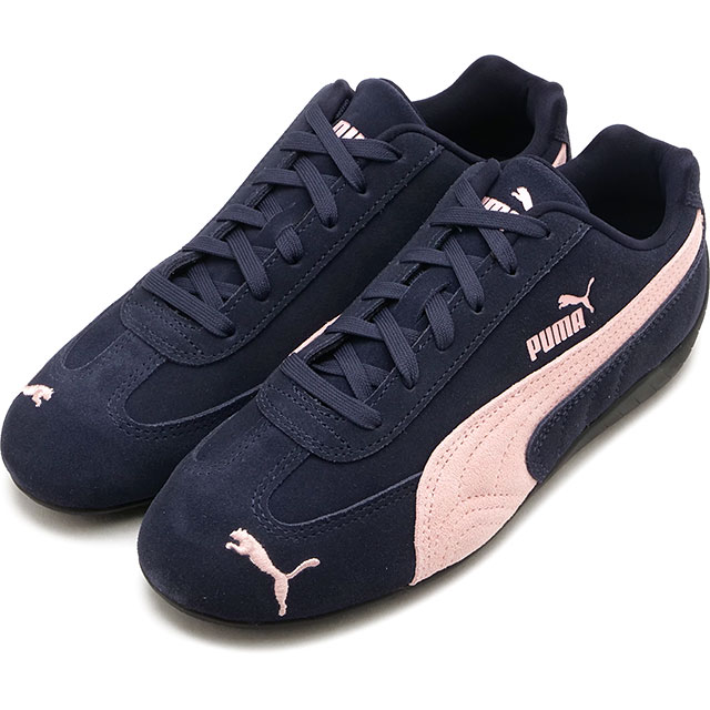 プーマ PUMA スニーカー レディース スピードキャット OG [398846-83 SS26] SPEEDCAT OG 薄底 タウン カジュアル ネイビー/ピンク New-Navy