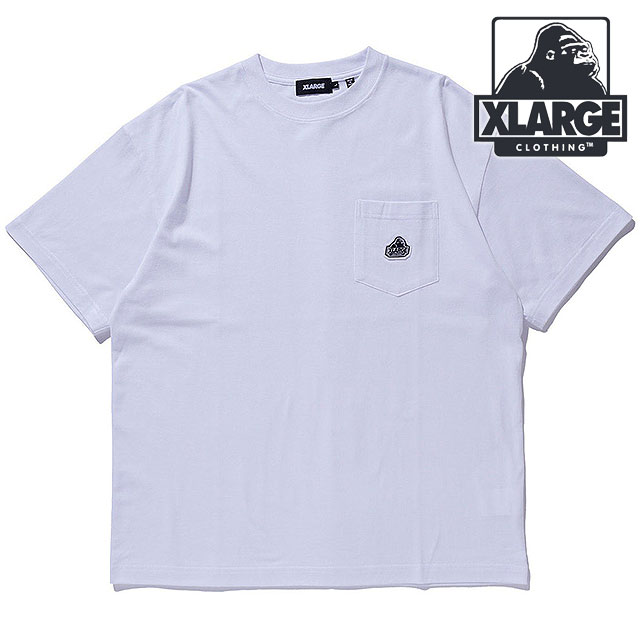エクストララージ XLARGE メンズ スランテッドOG ショートスリーブポケットTシャツ [101261011005 SS26] SLANTED OG S/S POCKET TEE 半袖 白 WHITE 【メール便配送】