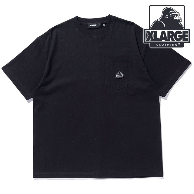 エクストララージ XLARGE メンズ スランテッドOG ショートスリーブポケットTシャツ [101261011005 SS26] SLANTED OG S/S POCKET TEE 半袖 黒 BLACK 【メール便配送】
