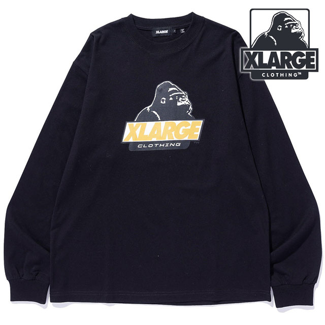 エクストララージ XLARGE メンズ オールドOG ロングスリーブTシャツ [101261011006 SS26] OLD OG L/S TEE カットソー 長袖 黒 BLACK