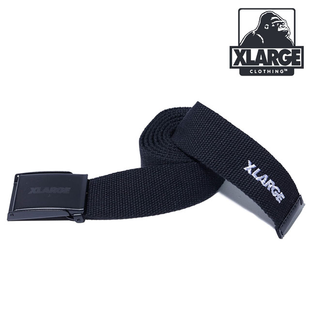 エクストララージ XLARGE メンズ スタンダードロゴベルト [101261054003 SS26] XLARGE STANDARD LOGO BELT 小物 ガチャベルト 黒 BLACK