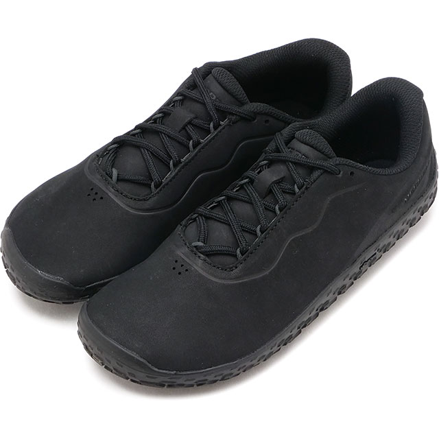 メレル MERRELL レディース ベイパー グローブ 7 レザー [J00003332 SS26] W VAPOR GLOVE 7 LTR ベアフットシューズ 裸足感覚 薄底スニーカー タウン ブラック