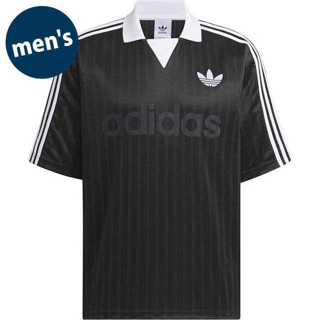 アディダス オリジナルス adidas Originals メンズ 襟付きゴーリートップ [VA035/JX8980 SS26] COLLARED GOALIE 半袖Tシャツ スポーツ 黒 ブラック