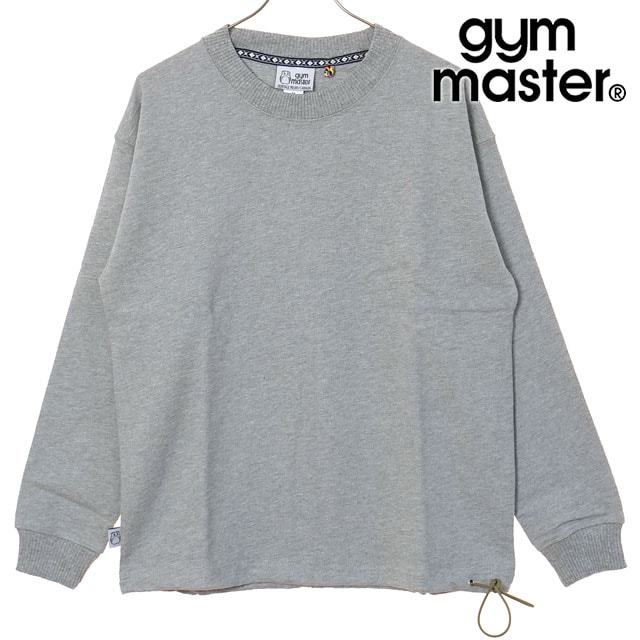 ジムマスター GYM MASTER メンズ ブロックインレービッグロンTee [G433749-03 SS26] カットソー 長袖Tシャツ グレー 杢グレー