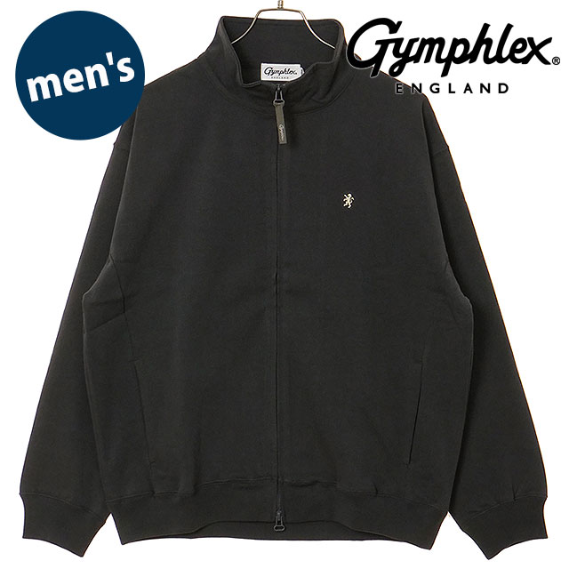 ジムフレックス Gymphlex メンズ ジップアップジャージ [#GY-C0538 DDH SS26] ZIP UP JERSEY ブルゾン トラックトップ スポーツカジュアル グレー CHARCOAL(BEIGE)