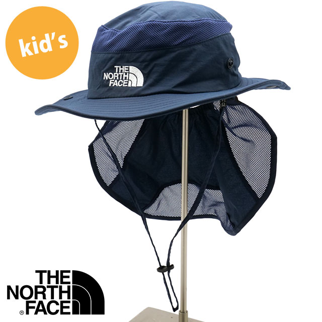 ザ・ノース・フェイス THE NORTH FACE キッズサンシールドハット [NNJ02521-UN SS25] Kids’ Sunshield Hat 男の子・女の子 TNF 子供用 帽子 撥水 アーバンネイビー 【メール便配送】