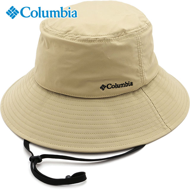 コロンビア Columbia ハット イエロードックマウンテンバケット [PU5775-271 SS26] Yellow Dog Mountain Bucket 帽子 紫外線対策 UVカット バケットハット ベージュ Ancient-Fossil 【メール便配送】