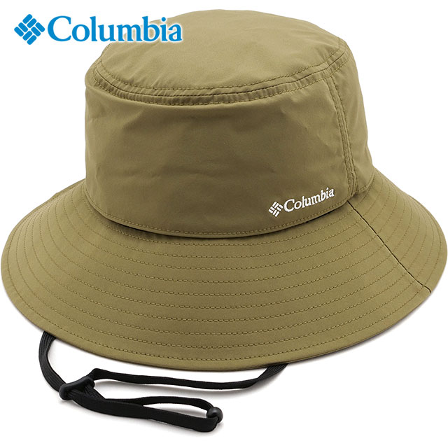 コロンビア Columbia ハット イエロードックマウンテンバケット [PU5775-327 SS26] Yellow Dog Mountain Bucket 帽子 紫外線対策 UVカット バケットハット カーキグリーン New-Olive 【メール便配送】