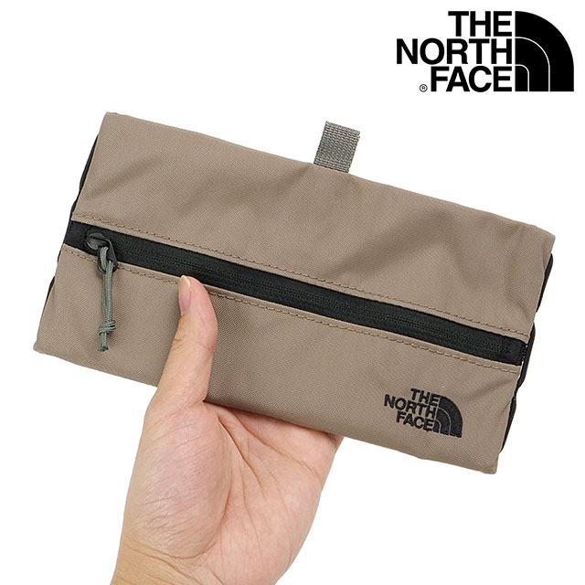 ザ・ノース・フェイス THE NORTH FACE ビルビーフラットポーチL [NN22605-MR SS26] Bilby Flat Pouch L バッグインバッグ ペンケース ファスナー開閉 グレーベージュ マッシュルーム 【メール便配送】
