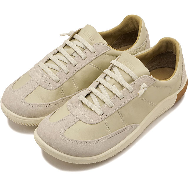 【返品送料無料】キーン KEEN スニーカー レディース ケーエヌエックス ティートウ [1030626 SS26] W KNX T-TOE 軽量 タウントラベル レザーシューズ ホワイト BIRCH/BIRCH