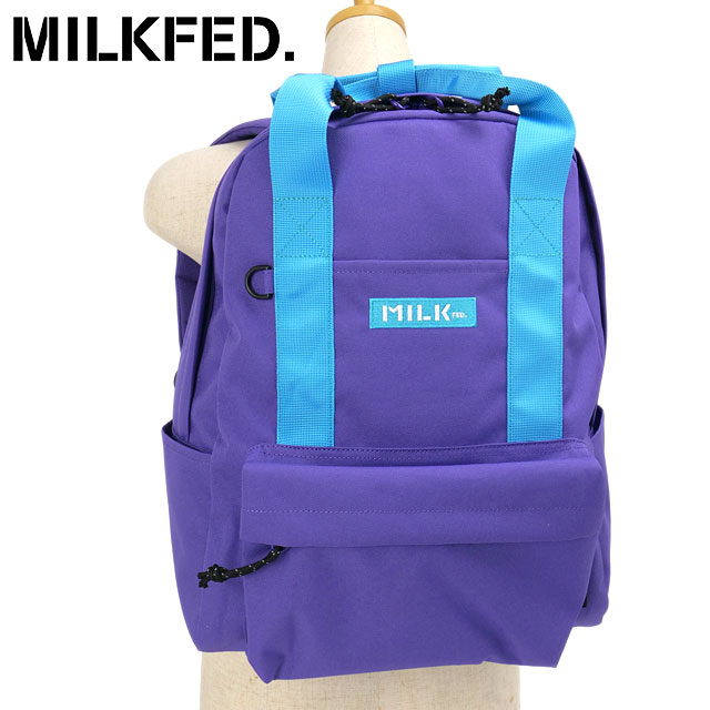 ミルクフェド MILKFED. リュック BFFバックパック [103261053004 SS26] BFF BACKPACK ユニセックスデイパック 通学 パープル PURPLE