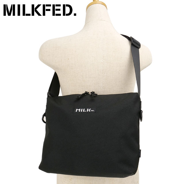 ミルクフェド MILKFED. BFFショルダーバッグ [103261053006 SS26] BFF SHOULDER BAG ユニセックスワンショルダー 黒 BLACK