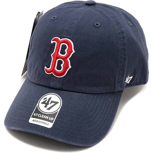 フォーティーセブン '47 キャップ クリーンナップ ボストン・レッドソックス ヘリテージ [14920532 SS26] 47 CLEAN UP BOSTON RED SOX HERITAGE 帽子 カジュアル 定番 ベースボルキャップ ビンテージネイビー