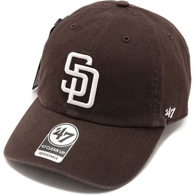 フォーティーセブン '47 キャップ クリーンナップ サンディエゴ・パドレス ヘリテージ [14920525 SS26] 47 CLEAN UP SAN DIEGO PADRES HERITAGE 帽子 カジュアル 定番 ベースボルキャップ ブラウン